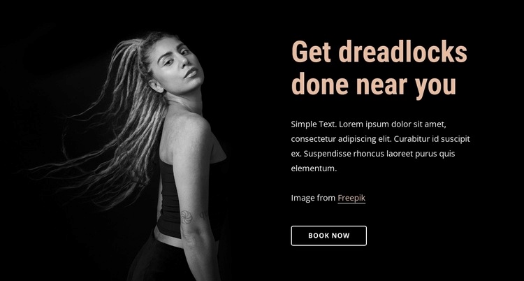 Premium hair styling Html Code Example