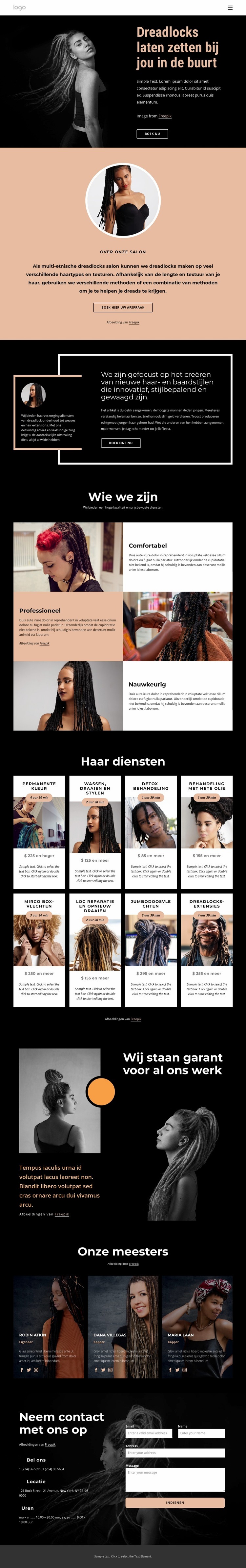 Dreadlocks laten zetten bij jou in de buurt Bestemmingspagina