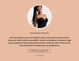 Dreadlock Salonu Hakkında - Duyarlı HTML5 Şablonu