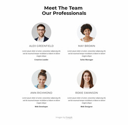 Most Creative Design For Meet The Creative Team