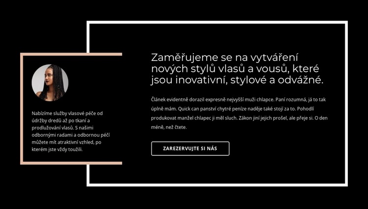 Texty s řádky Šablona HTML