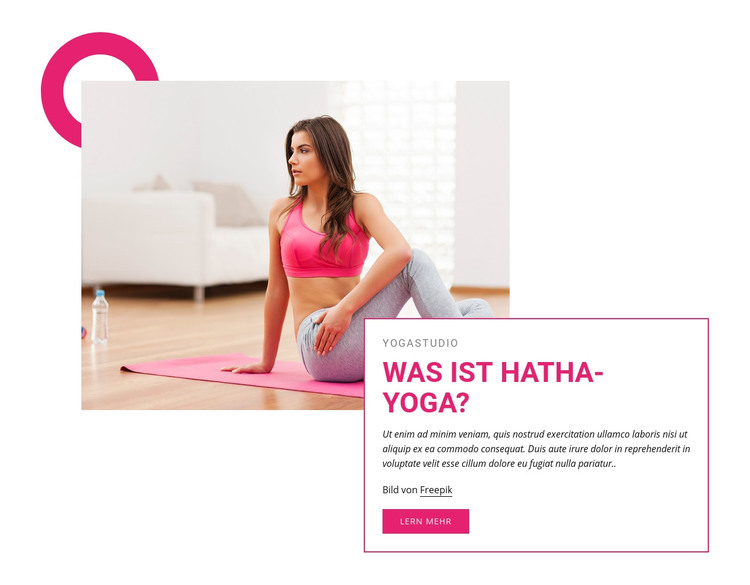 Was ist Hatha-Yoga? HTML-Vorlage