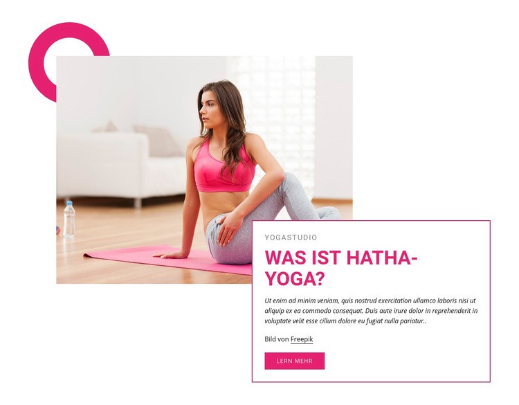 Was ist Hatha-Yoga? Website design