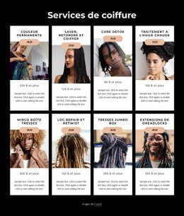 Services De Dreadlocks Modèle HTML5