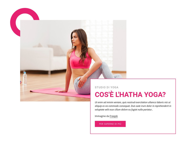 Cos'è l'hatha yoga? Modello HTML