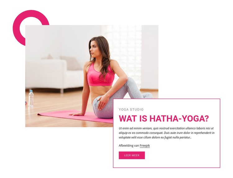 Wat is hatha yoga HTML5-sjabloon