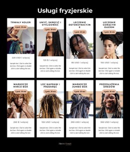 Usługi Związane Z Dredami Szablon HTML5