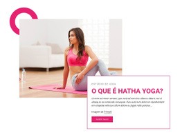 O Que É Hatha Ioga - Design HTML Page Online