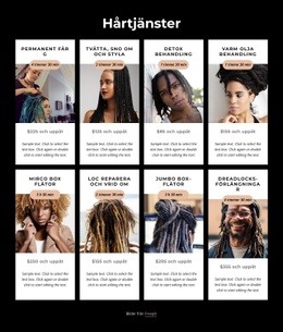 Webbplatsinspiration För Dreadlock-Tjänster