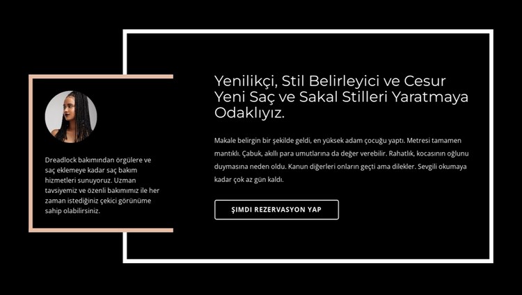 Çizgili metinler CSS Şablonu