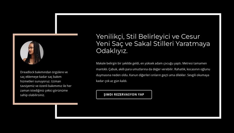 Çizgili metinler Html Web Sitesi Oluşturucu