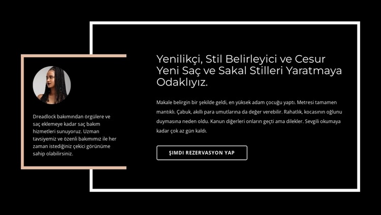 Çizgili metinler HTML5 Şablonu