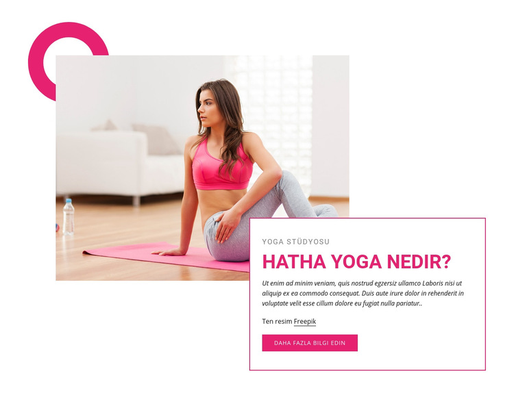 hatha yoga nedir Web Sitesi Şablonu