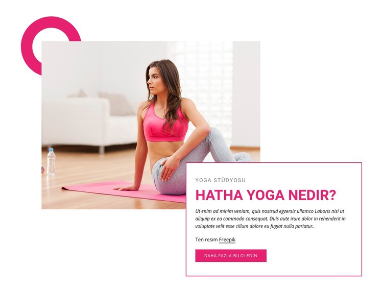 hatha yoga nedir Web sitesi tasarımı