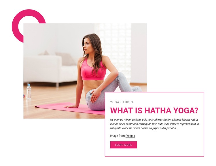 What is hatha yoga Wix Template Alternative