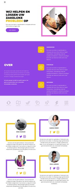 Specificeer Wat Je Nodig Hebt - HTML-Websjabloon
