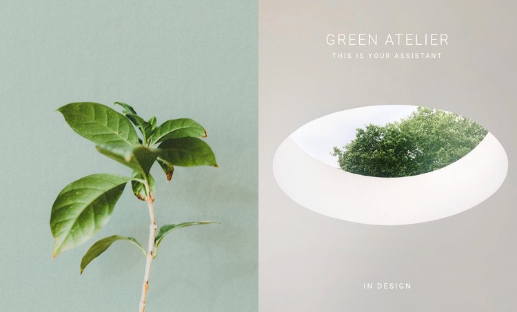 Eco green atelier CSS Template