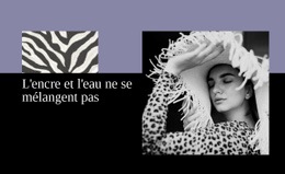 L'Encre Et L'Eau Ne Se Mélangent Pas - Modèle Professionnel Personnalisable D'Une Page