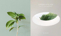 Eco green atelier - HTML Template by Nicepage