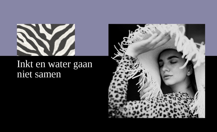 Inkt en water mengen niet Sjabloon voor één pagina