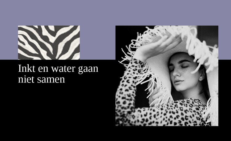 Inkt en water mengen niet Website sjabloon