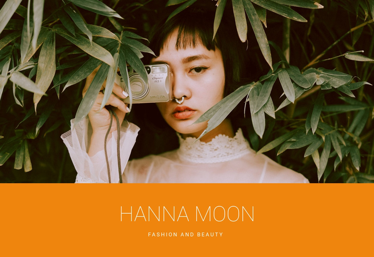 Fashion photographer One Page Template