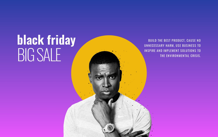 Black friday big sale Html Website Builder