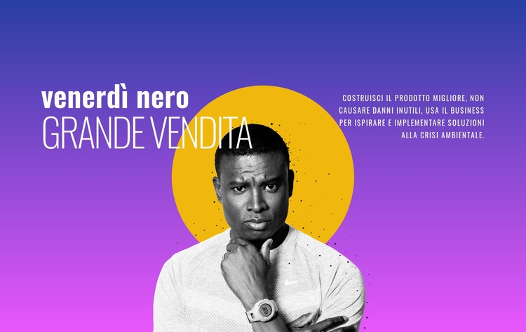 Grande vendita del venerdì nero Modelli di Website Builder