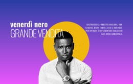 Grande Vendita Del Venerdì Nero - Modello Professionale Di Una Pagina