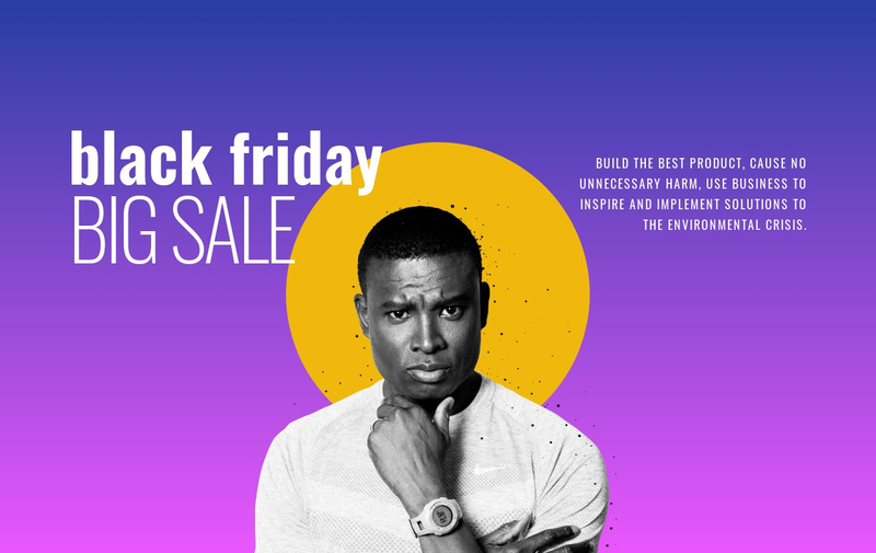 Black friday big sale Squarespace Template Alternative