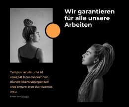 Multiethnischer Dreadlocks-Salon - Schönes Website-Modell