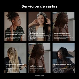 Servicios De Salón De Rastas - Descarga Gratuita De Plantilla De Sitio Web