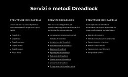 Pagina Di Destinazione Esclusiva Per Servizi E Metodi Di Dreadlocks