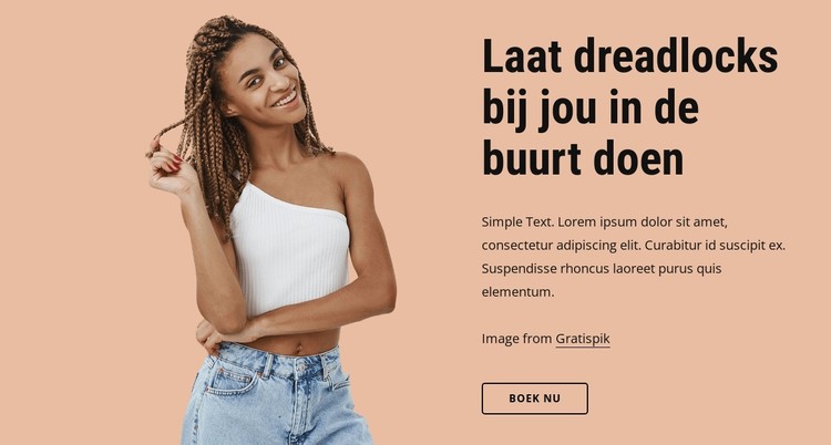 Zorgvuldig dreadlock-methoden maken CSS-sjabloon