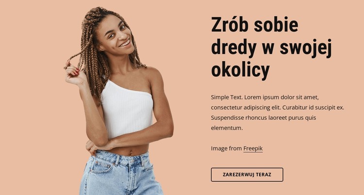 Starannie opracowane metody dredów Szablon CSS