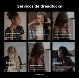 Serviços De Salão De Dreadlocks - Modelo Definitivo De Uma Página