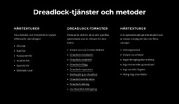 Dreadlocks Tjänster Och Metoder - Kreativ Mångsidig Webbplatsdesign