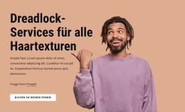 Dreadlock-Dienstleistungen Für Alle Haartexturen - Vorlage Für Eine Seite