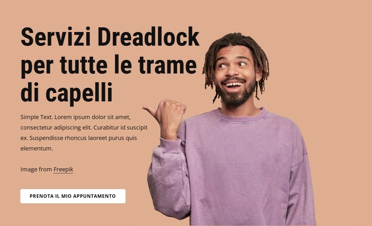 Servizi Dreadlock per tutte le trame di capelli Modello CSS