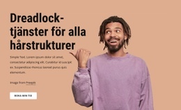 Webbplatsdesign Dreadlock-Tjänster För Alla Hårstrukturer För Alla Enheter