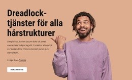 Dreadlock-Tjänster För Alla Hårstrukturer - HTML-Sidmall