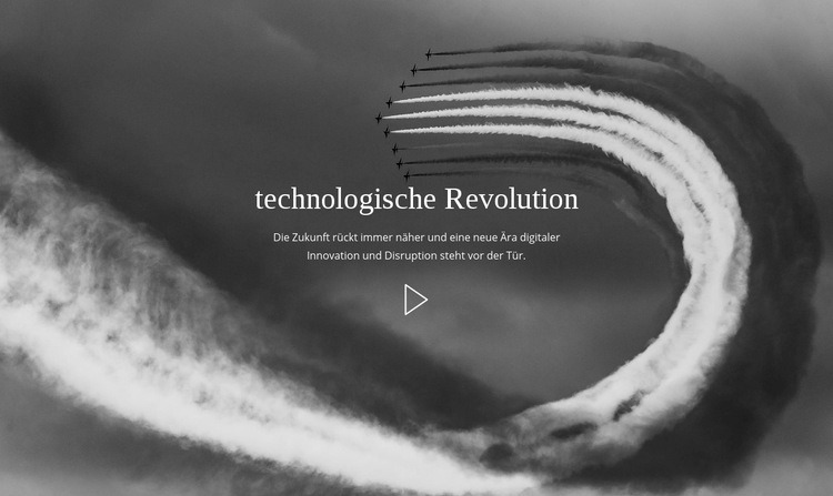 Technologische Revolution Website-Modell
