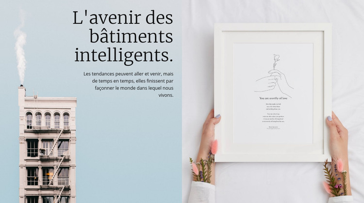 Bâtiments intelligents Modèle HTML