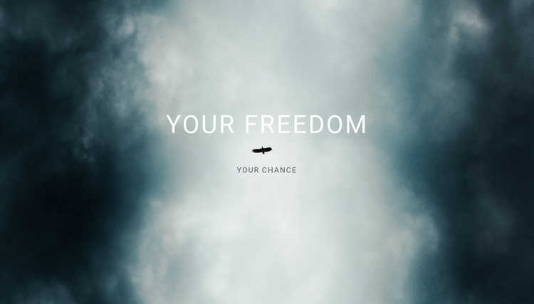your freedom  One Page Template