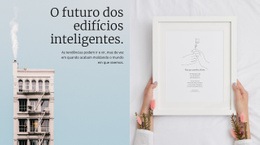 Um Design De Site Exclusivo Para Edifícios Inteligentes