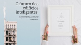 Página De Destino Mais Criativa Para Edifícios Inteligentes