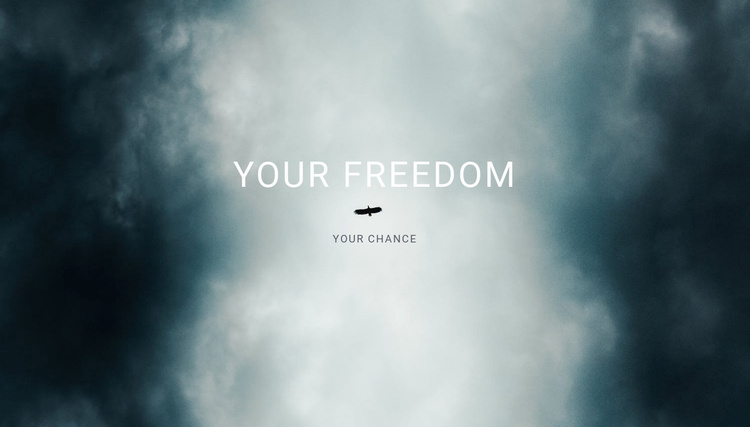 your freedom  Website Template