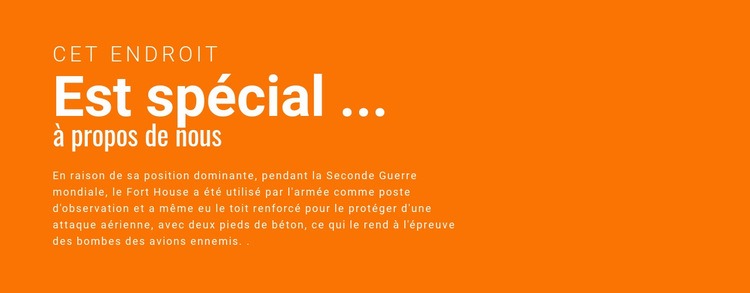 En-têtes de différentes tailles et textes Modèle HTML5