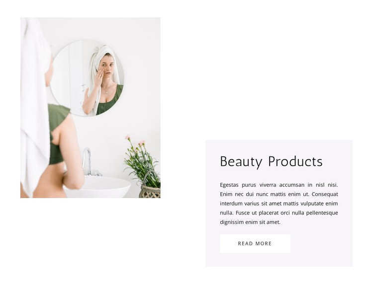 Skin care creams CSS Template