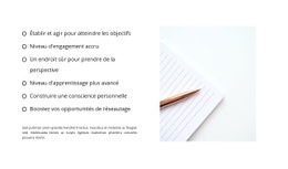 Maquette De Site Web Exclusive Pour Une Liste Bien Formée